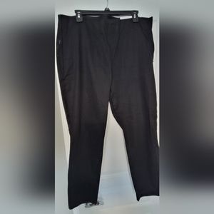 NWT Old Navy Women's Dress Pant - Ankle Length Size 18 Black W/ Stretch Waist